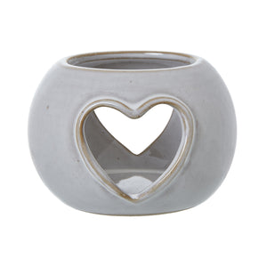 White Ceramic Heart Cut-Out Round Tealight Holder_3520