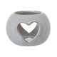 White Ceramic Heart Cut-Out Round Tealight Holder_3520