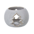 White Ceramic Tree Cut-Out Round Tealight Holder_3544