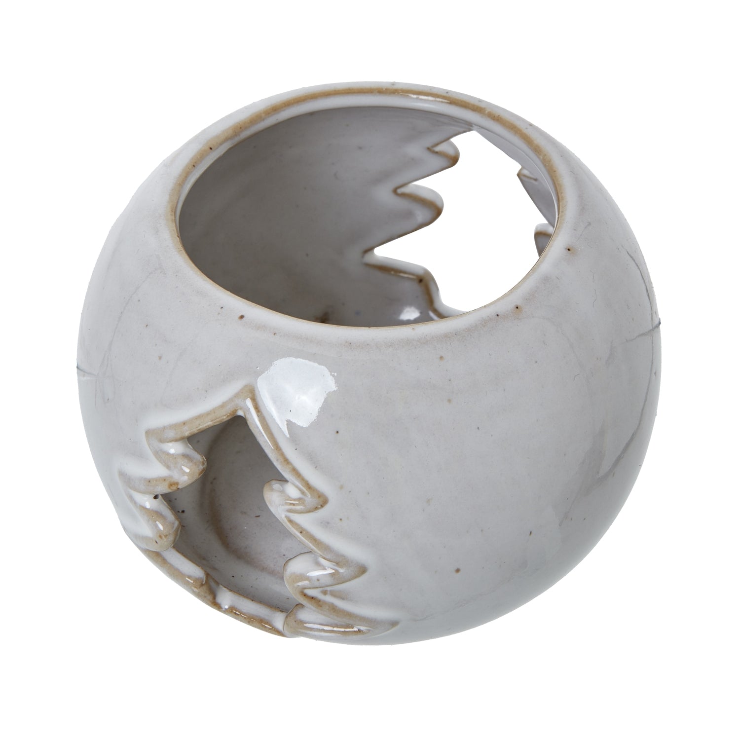 White Ceramic Tree Cut-Out Round Tealight Holder_3545