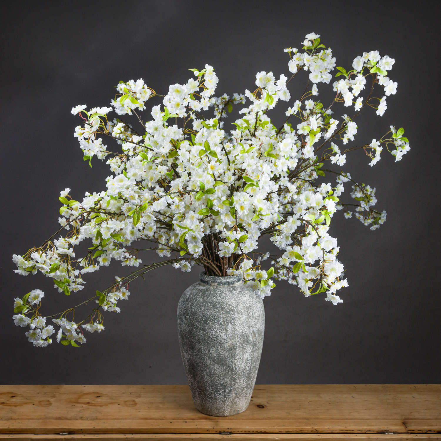 White Cherry Blossom Spray_5810