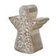 White Wash Collection Patterned Angel Decoration_3556