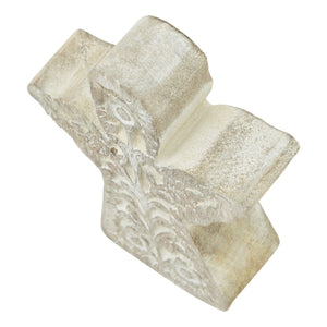 White Wash Collection Patterned Angel Decoration_3560