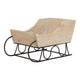 White Wash Collection Wooden Decorative Sleigh_3566