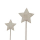 Whitewashed Rustic Star On Stand_3643