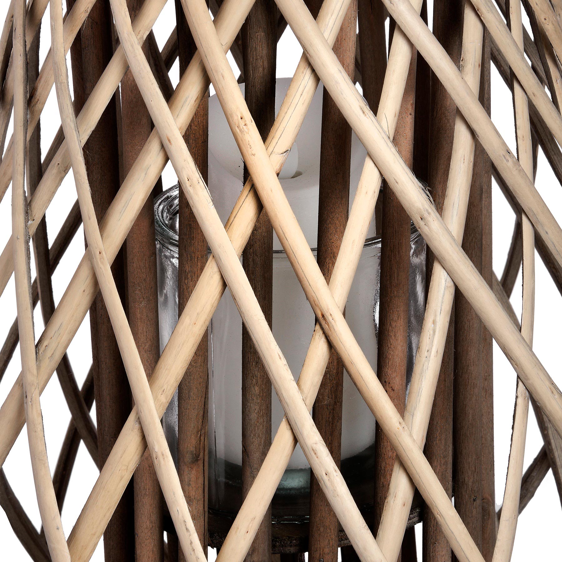 Wicker Bulbous Lantern_2091