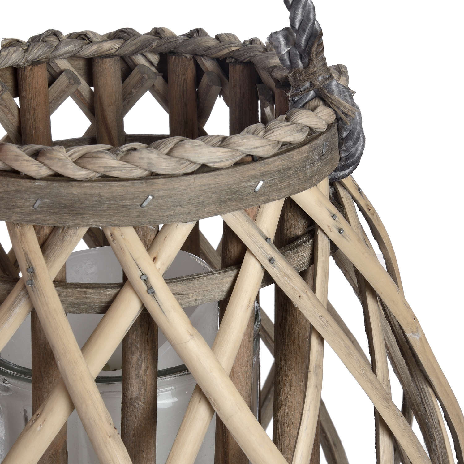 Wicker Bulbous Lantern_3267