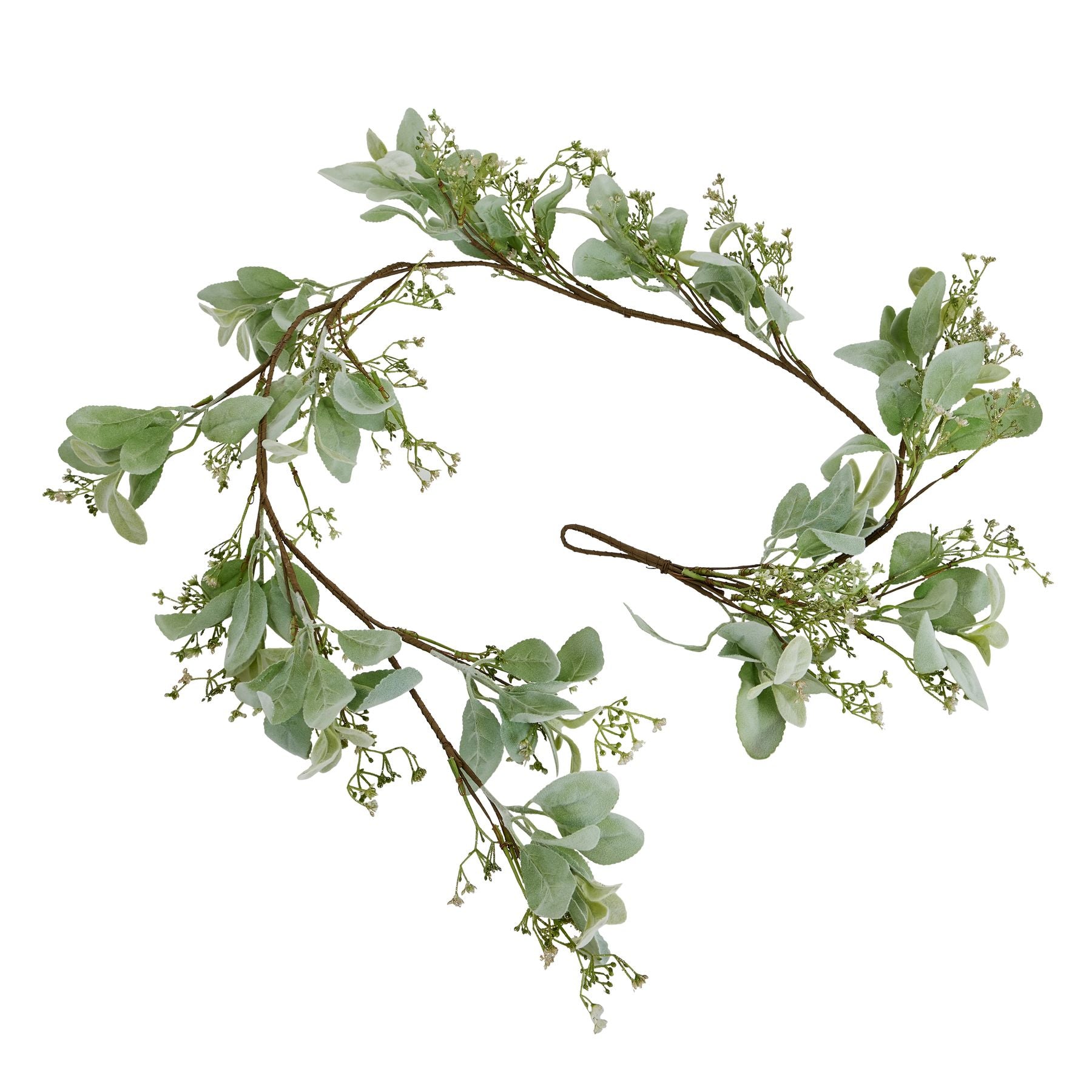 Winter Garland With Lambs Ear And Wax Flower_5964