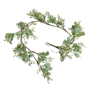 Winter Garland With Lambs Ear And Wax Flower_5964