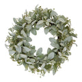 Winter Wreath With Lambs Ear And Wax Flower_3669